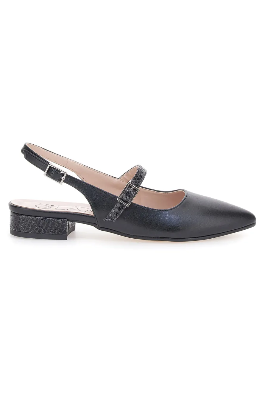 Ballerine Slingback Nere Pittarello Glam 3888