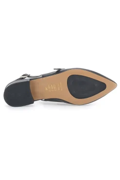 Ballerine Slingback Nero Con Cinturino Frontale PITTARELLO GLAM 2888