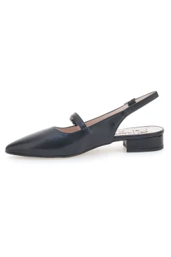 Ballerine Slingback Nero Con Cinturino Frontale PITTARELLO GLAM 2888