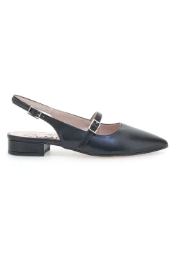 Ballerine Slingback Nero Con Cinturino Frontale PITTARELLO GLAM 2888