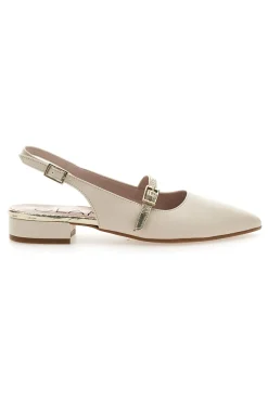 Ballerine Slingback Panna Con Cinturino Frontale PITTARELLO GLAM 2888