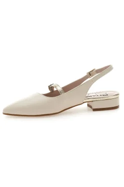 Ballerine Slingback Panna Con Cinturino Frontale PITTARELLO GLAM 2888