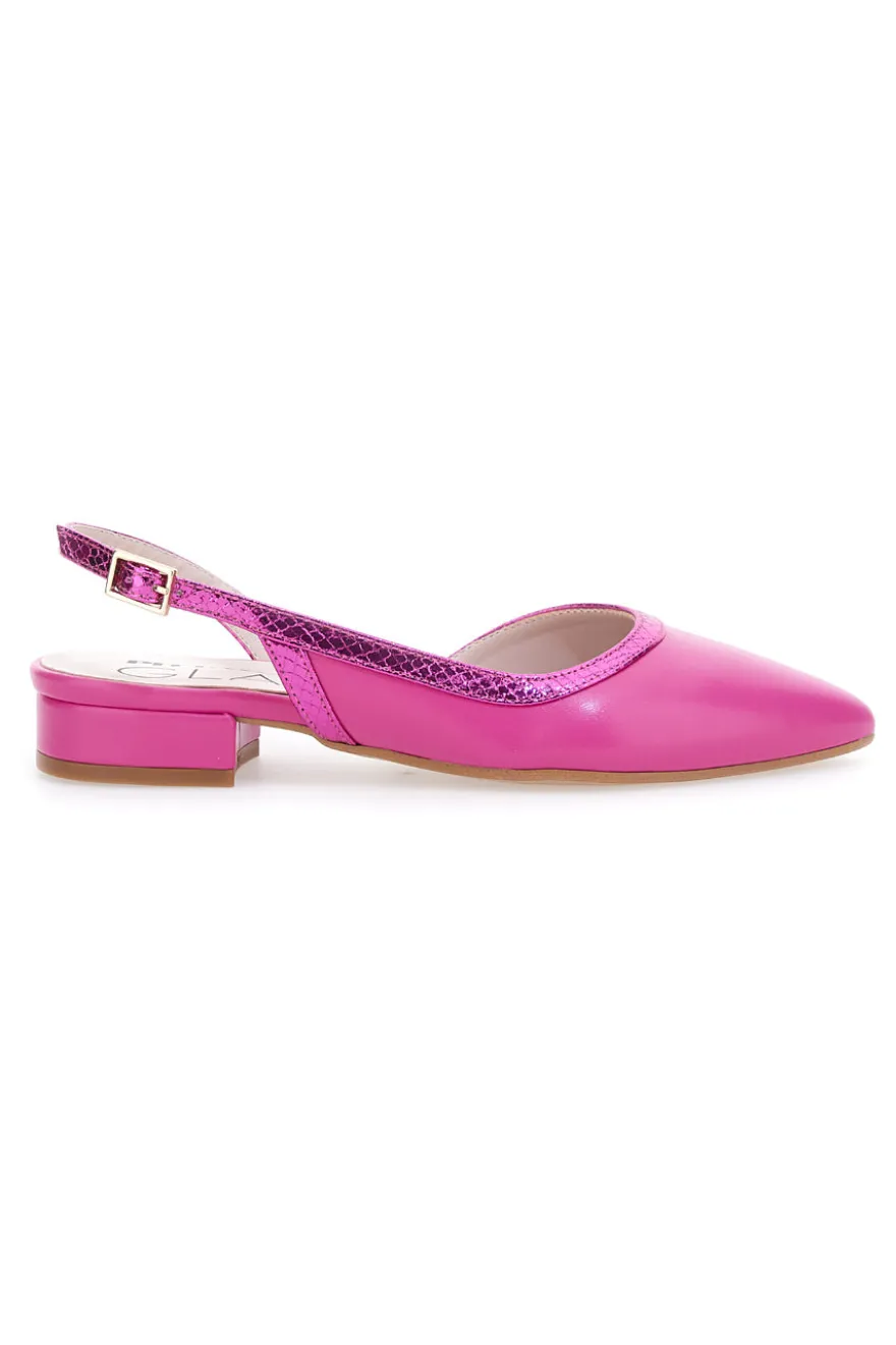Ballerine Slingback Pittarello Glam 1985 Fuxia