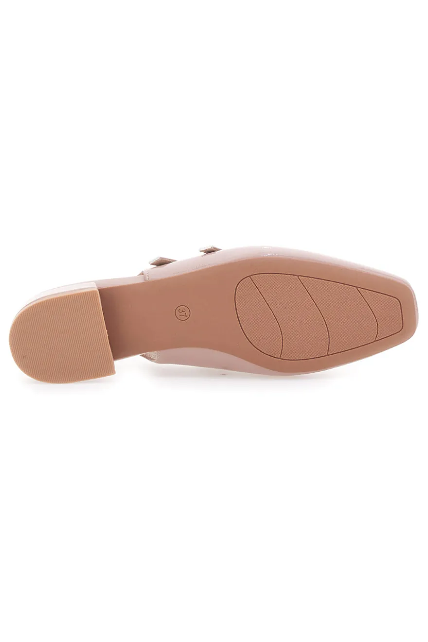 Ballerine Slingback Rosa Effetto Vernice con Cinturini LE HAVRE PARIS CMJ2405313