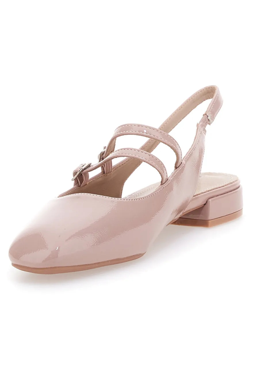Ballerine Slingback Rosa Effetto Vernice con Cinturini LE HAVRE PARIS CMJ2405313