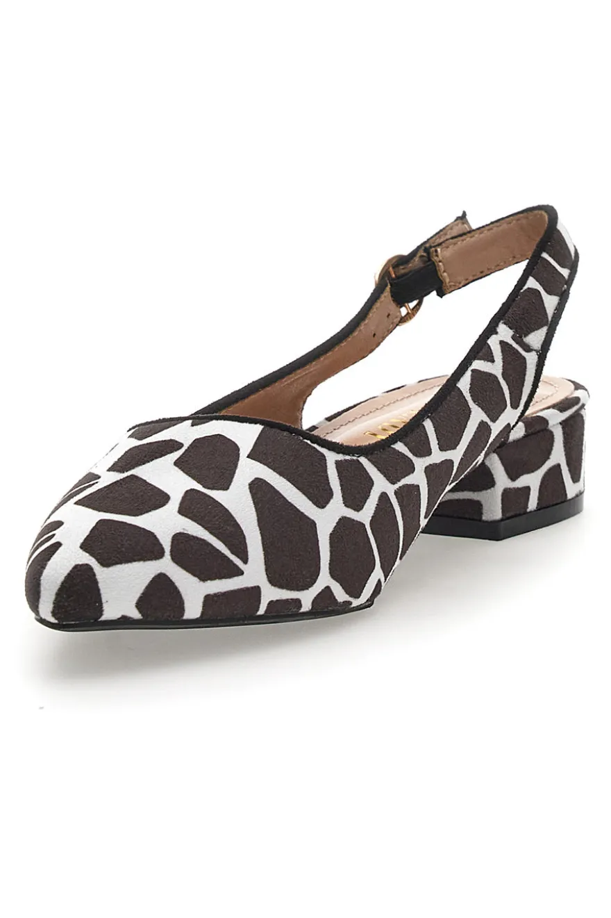 Ballerine Slingback Zebrate a Punta FIRST LADY P553