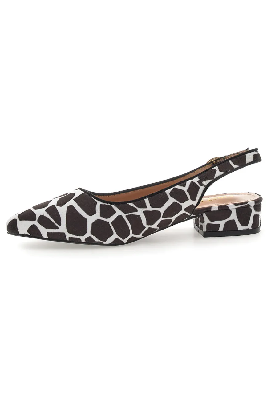 Ballerine Slingback Zebrate a Punta FIRST LADY P553