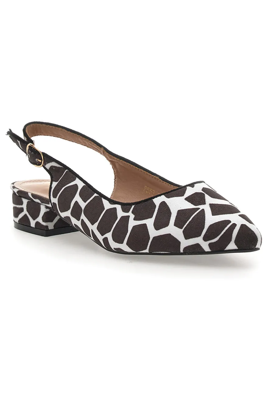 Ballerine Slingback Zebrate a Punta FIRST LADY P553
