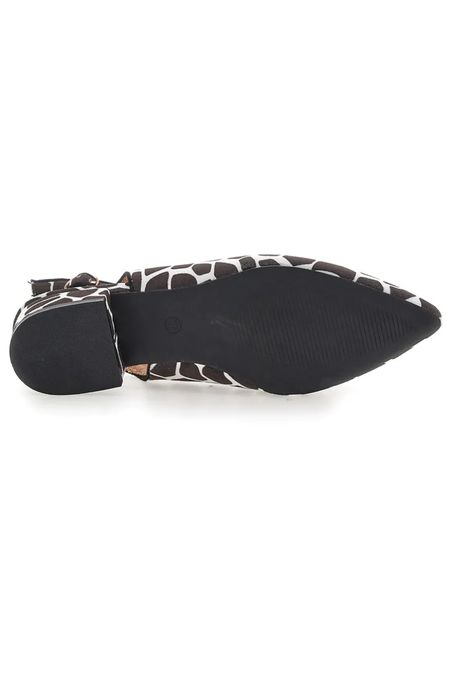 Ballerine Slingback Zebrate a Punta FIRST LADY P553