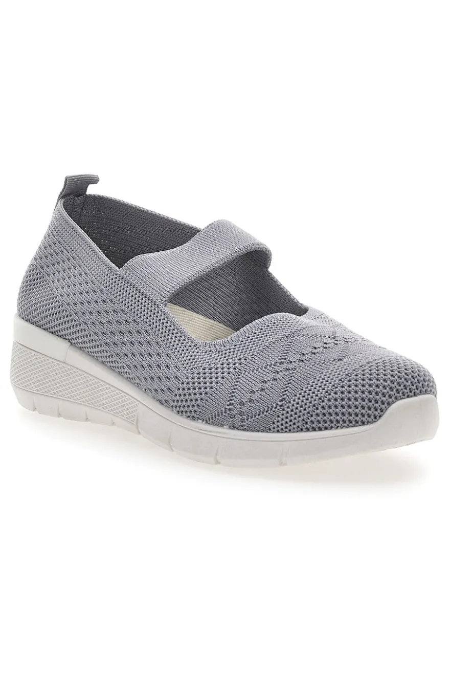Ballerine Sportive Grigie con Cinturino Me & Me 090239