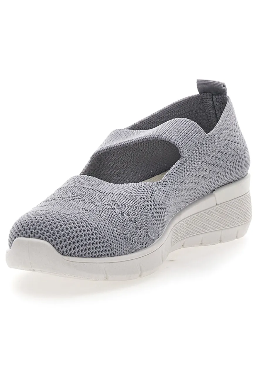 Ballerine Sportive Grigie con Cinturino Me & Me 090239