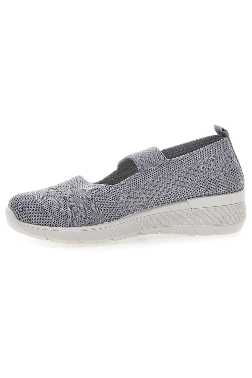 Ballerine Sportive Grigie con Cinturino Me & Me 090239