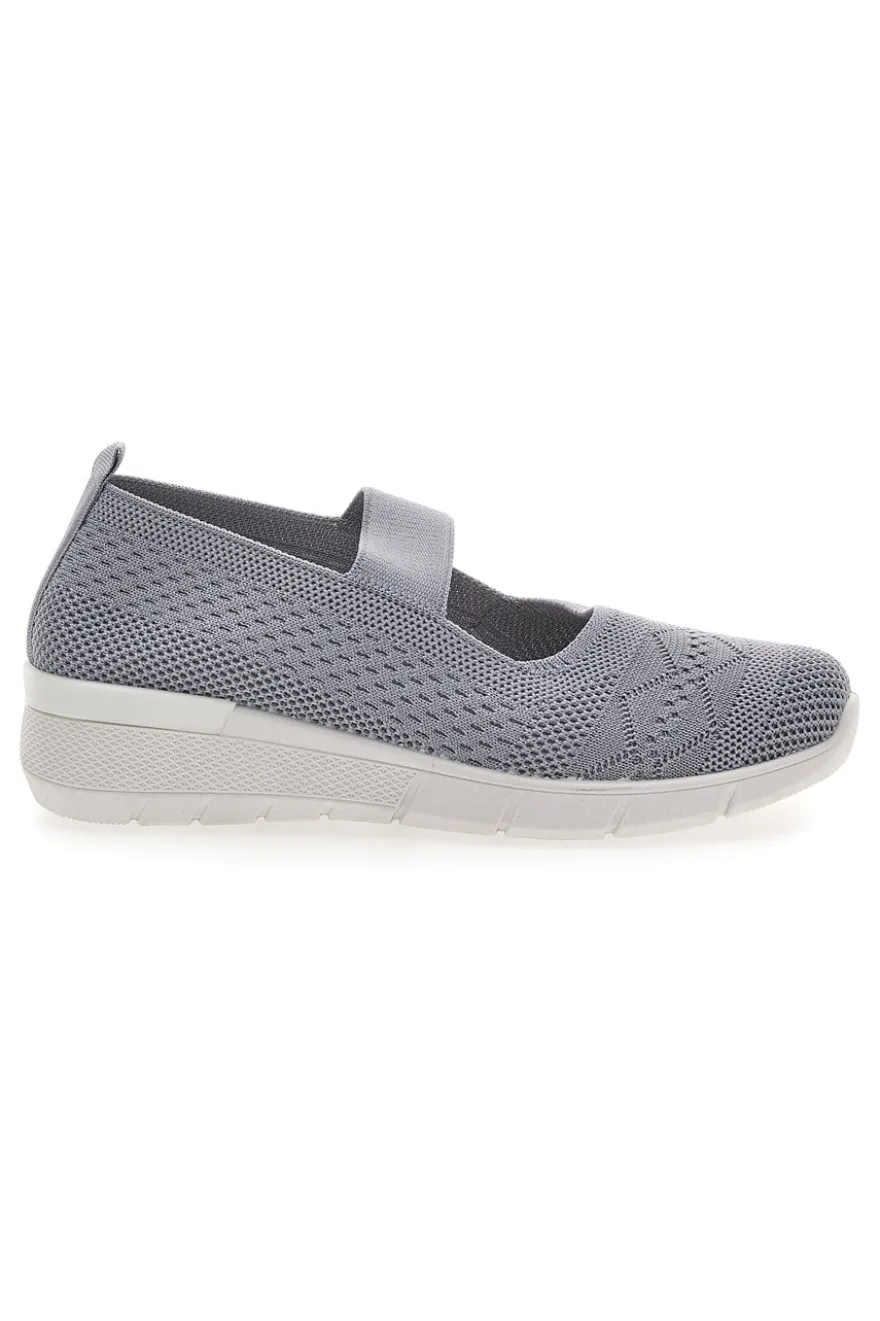Ballerine Sportive Grigie con Cinturino Me & Me 090239