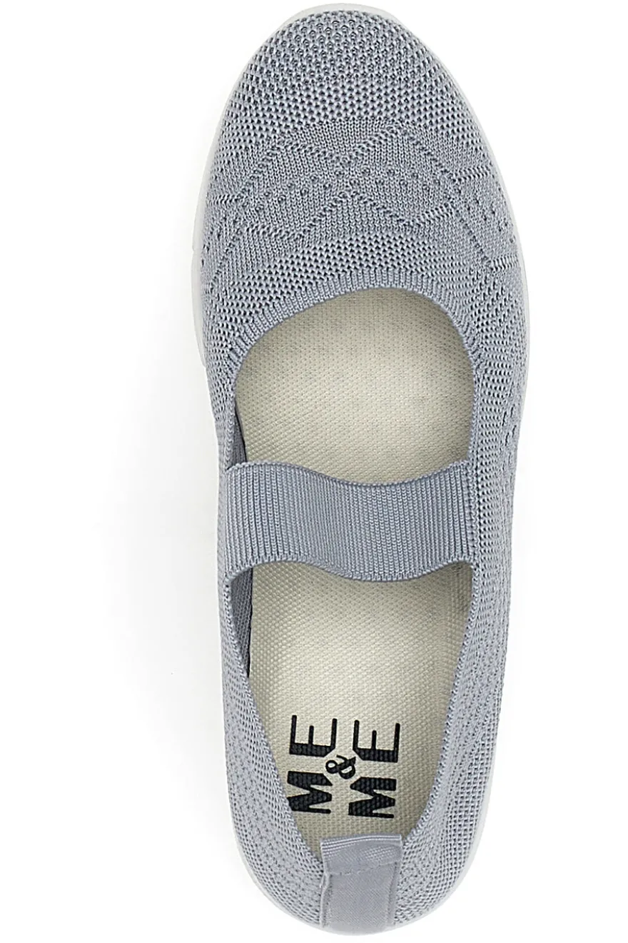 Ballerine Sportive Grigie con Cinturino Me & Me 090239
