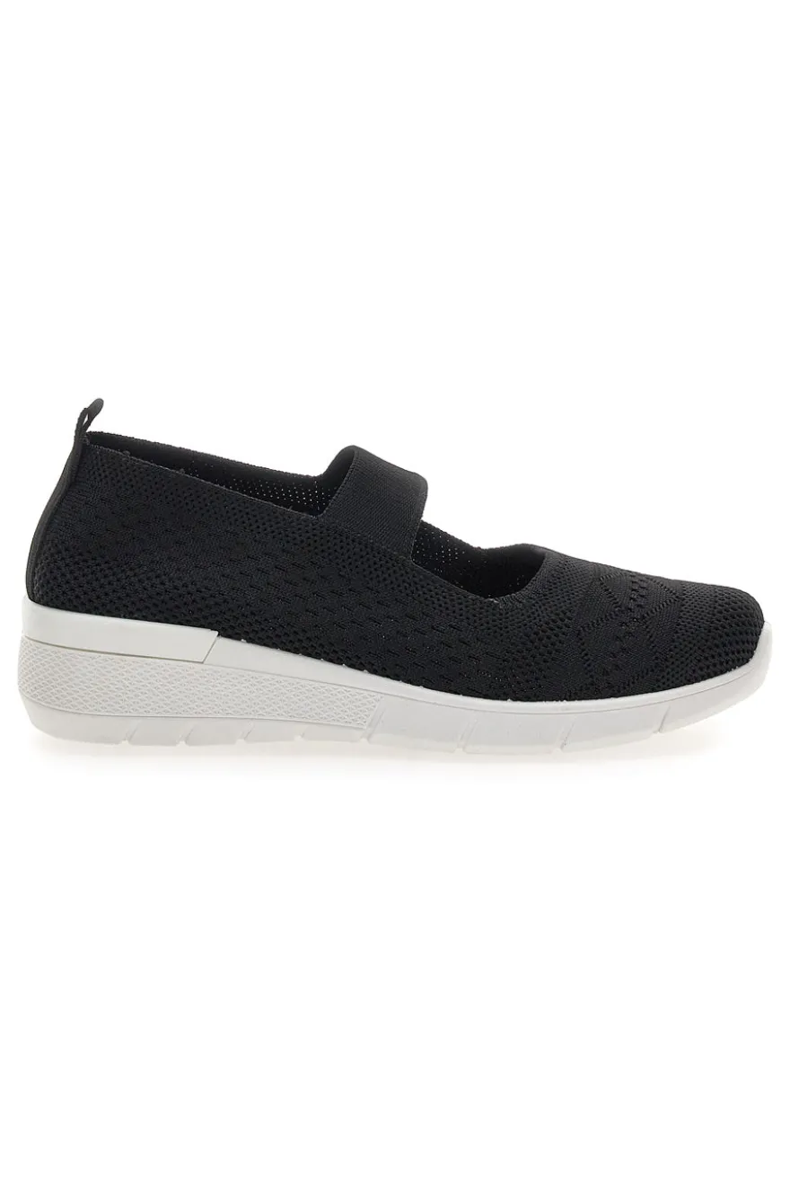 Ballerine Sportive Nere con Cinturino Me & Me 090236