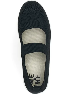 Ballerine Sportive Nere con Cinturino Me & Me 090236