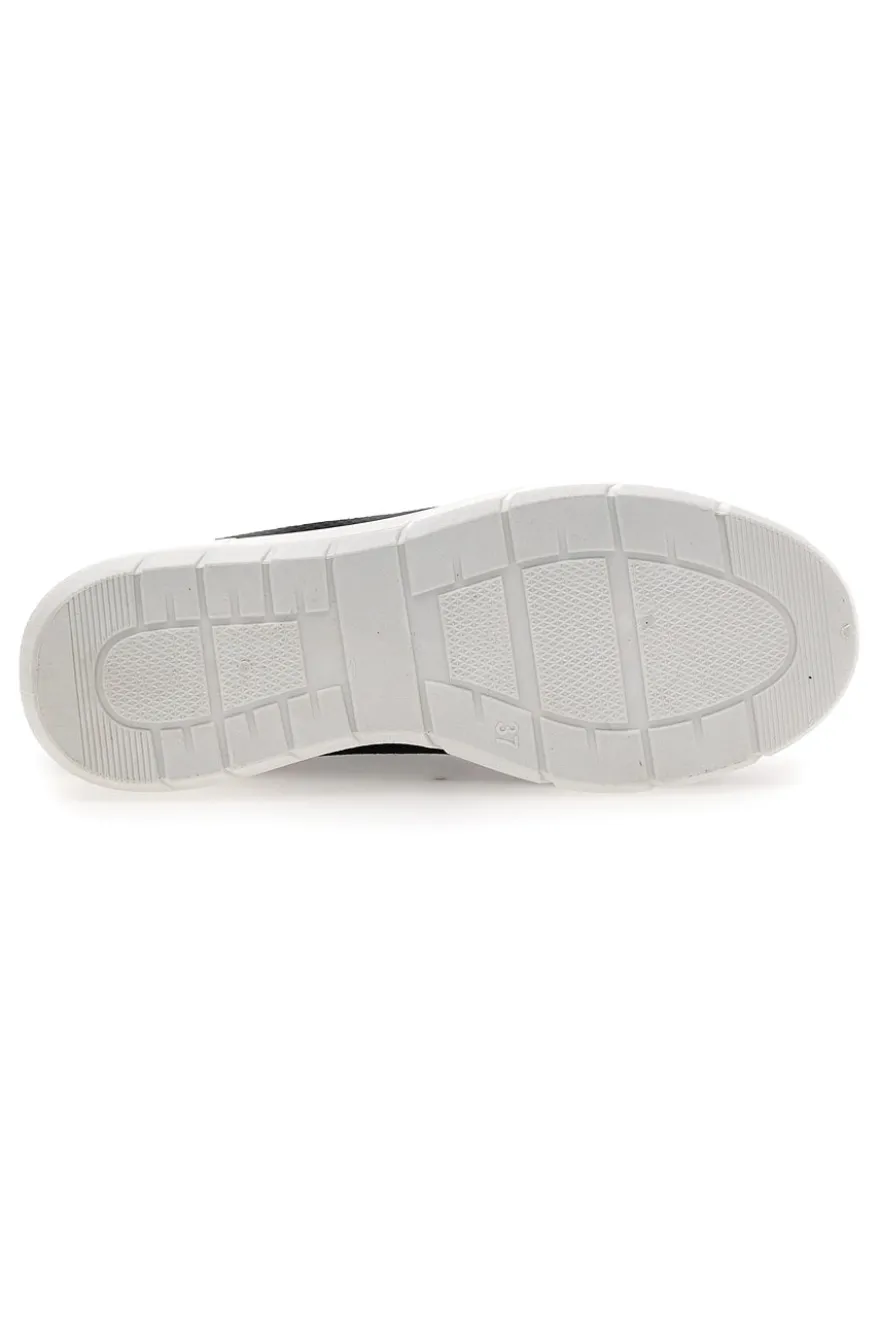 Ballerine Sportive Nere con Cinturino Me & Me 090236