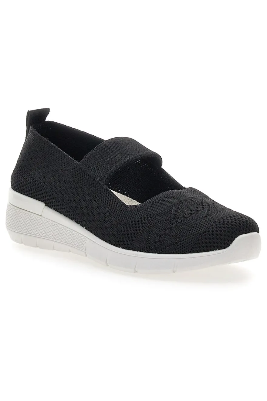 Ballerine Sportive Nere con Cinturino Me & Me 090236