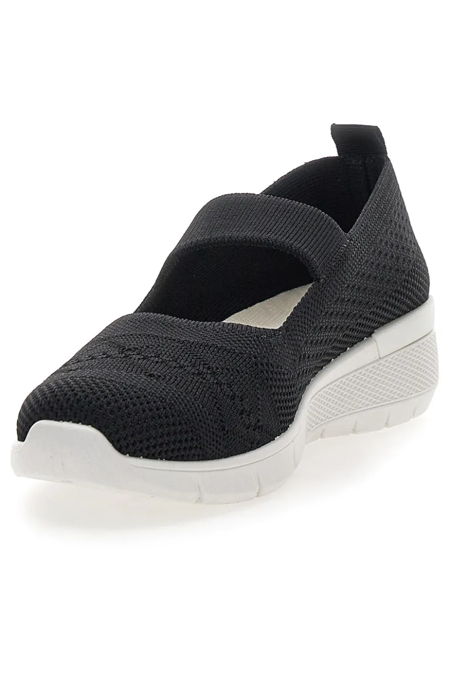 Ballerine Sportive Nere con Cinturino Me & Me 090236