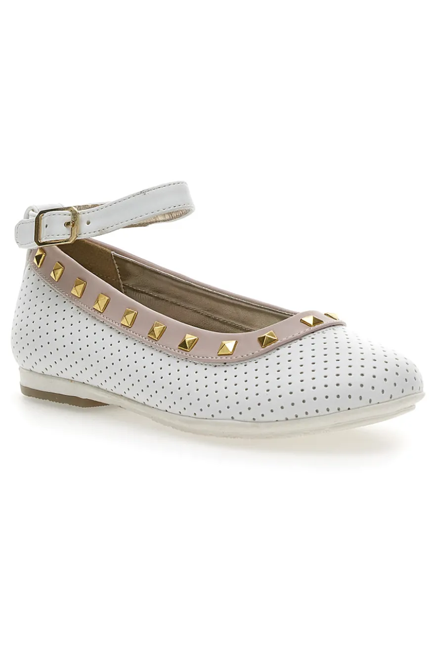 Ballerine Syssy 14512 Bianche e Beige