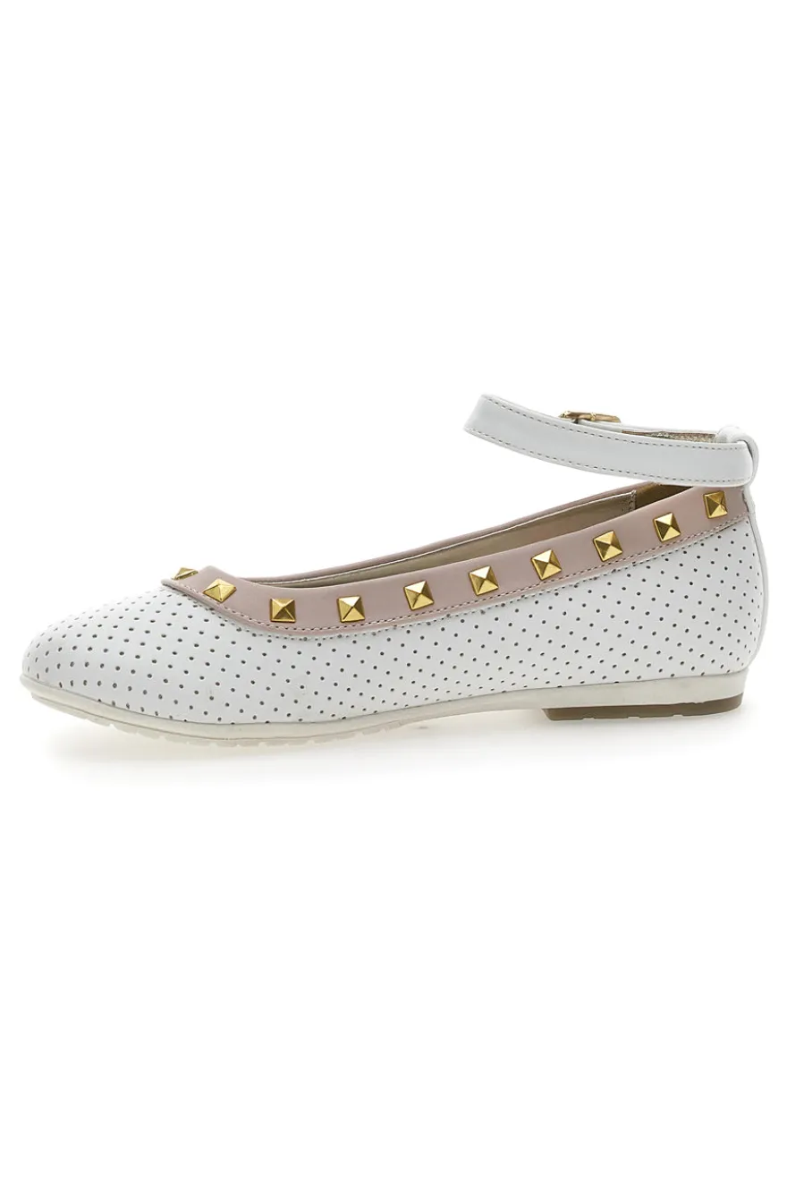 Ballerine Syssy 14512 Bianche e Beige