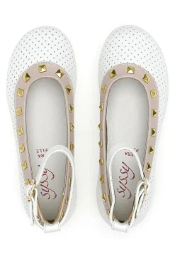 Ballerine Syssy 14512 Bianche e Beige