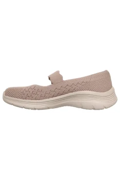 Ballerine taupe in maglia Skechers BEDFORD CHEERFUL GLOW