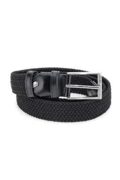 Basile BA1345/ELASTICO Schwarzer elastischer Flechtgürtel Einheitsgröße