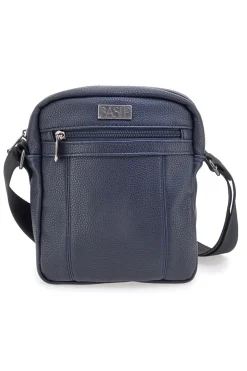 Basile BASILE BA520-1 Schultertasche in Hammerschlagoptik, blau