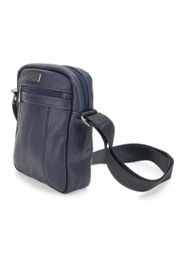 Basile BASILE BA520-1 Schultertasche in Hammerschlagoptik, blau