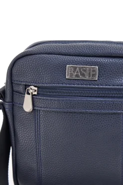 Basile BASILE BA520-1 Schultertasche in Hammerschlagoptik, blau