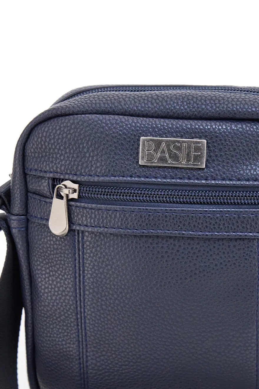 Basile BASILE BA520-1 Schultertasche in Hammerschlagoptik, blau
