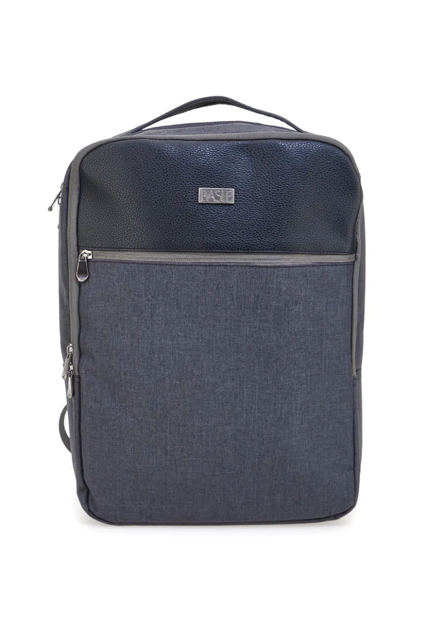 Basile grau Rucksack mit mehreren Taschen BA21PE152