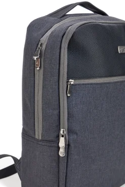 Basile grau Rucksack mit mehreren Taschen BA21PE152