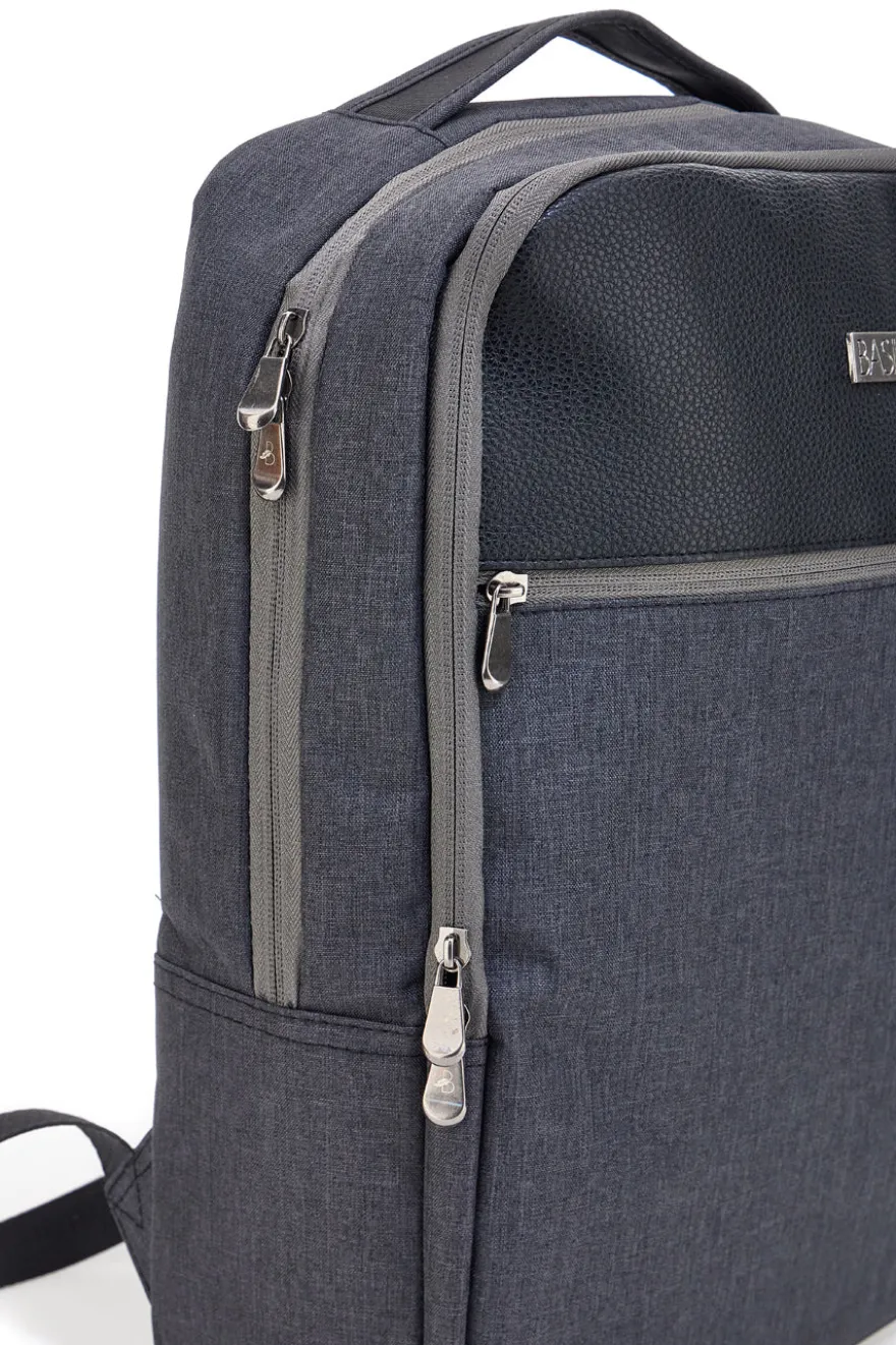 Basile grau Rucksack mit mehreren Taschen BA21PE152