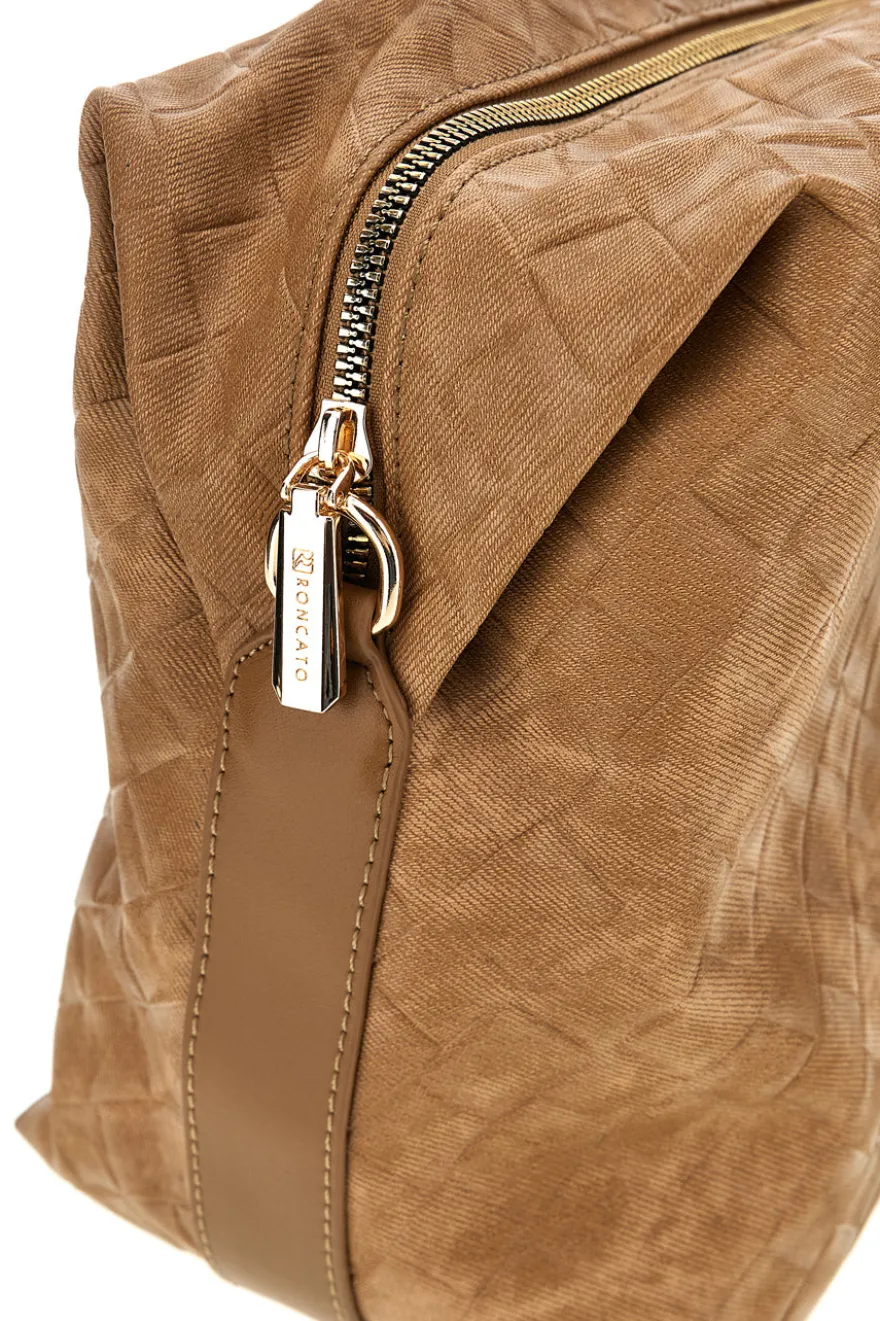 Bauletto cuoio con tracolla removibile Roncato R5391
