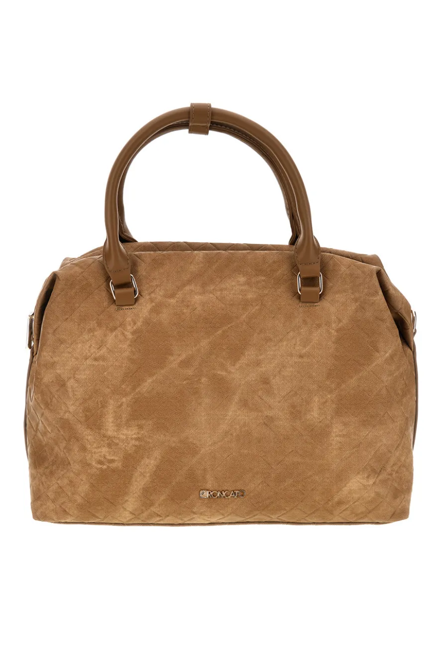 Bauletto cuoio con tracolla removibile Roncato R5391