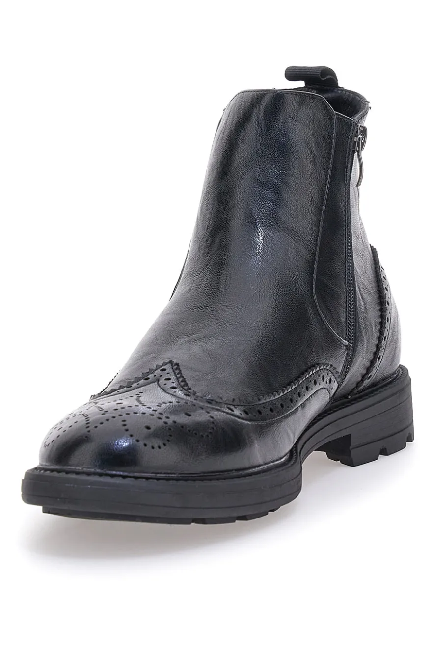 Beatles neri in pelle con lavorazione brogue Jerpoint 9Y1736