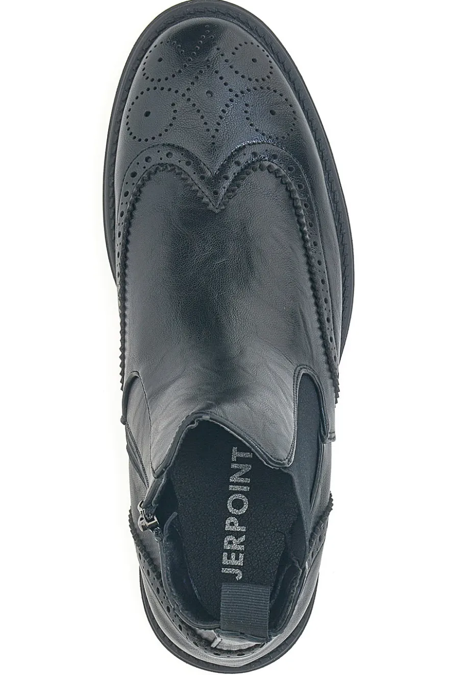 Beatles neri in pelle con lavorazione brogue Jerpoint 9Y1736