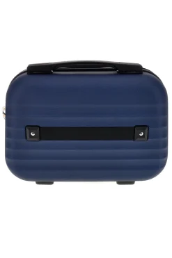 Beauty case blu rigido con tracolla Prima riga Pr194
