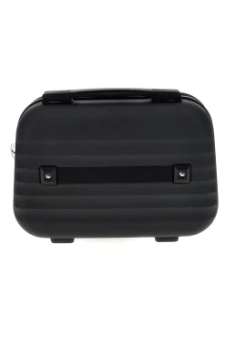 Beauty case nero rigido con tracolla Prima riga Pr194