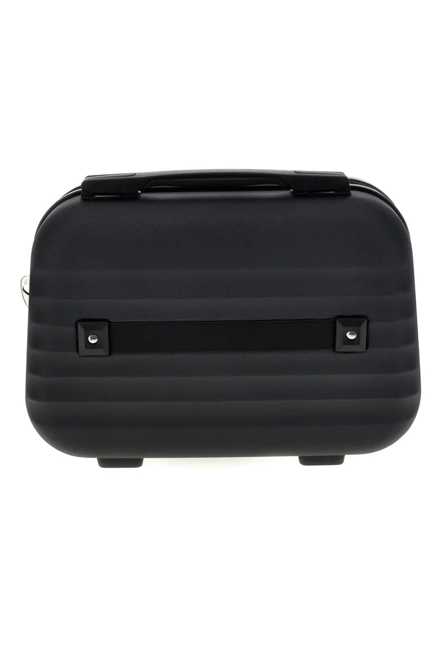 Beauty case nero rigido con tracolla Prima riga Pr194