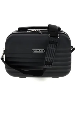 Beauty case nero rigido con tracolla Prima riga Pr194