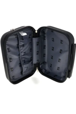 Beauty case nero rigido con tracolla Prima riga Pr194