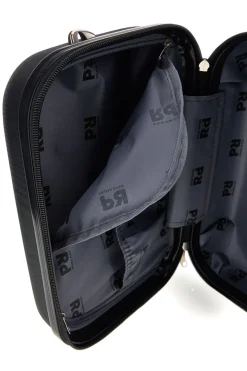 Beauty case nero rigido con tracolla Prima riga Pr194