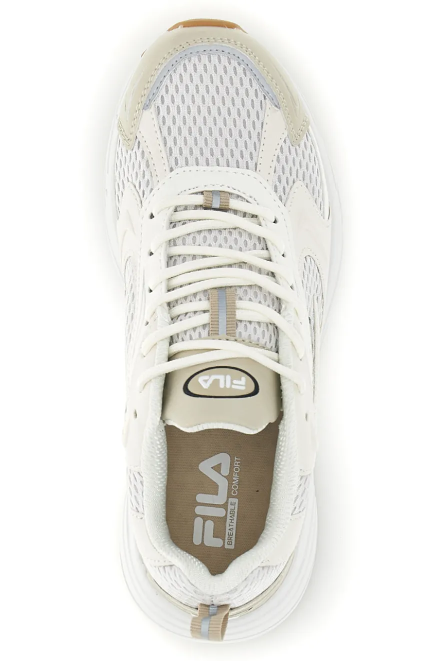 Beige atmungsaktive Mesh-Komfort-Turnschuhe Fila Kreatix Wmn