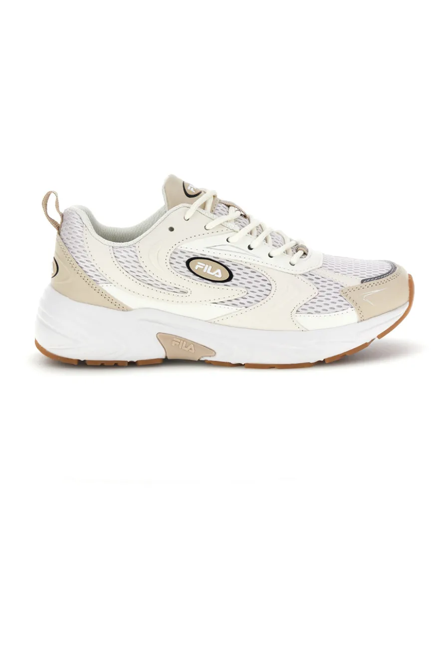 Beige atmungsaktive Mesh-Komfort-Turnschuhe Fila Kreatix Wmn