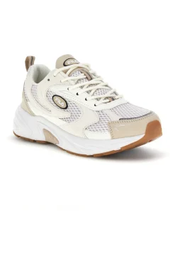 Beige atmungsaktive Mesh-Komfort-Turnschuhe Fila Kreatix Wmn