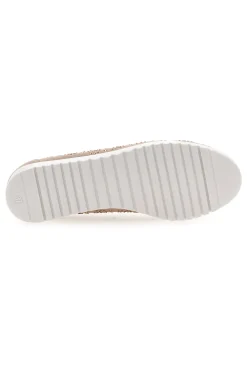 Beige Ballerinas mit Glitter und dekorativer Schleife MIO TEMPO MINA362