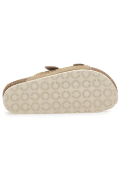 Beige Hausschuhe mit blauen Strasssteinen 37 Nm